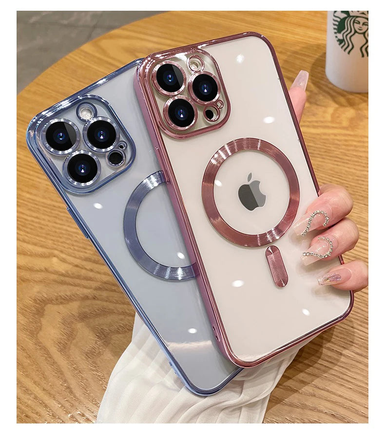 Magnetic Plating iPhone Case 12/13/14