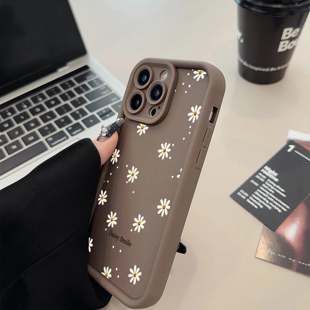 Daisy Smile Soft Silicone iPhone Case – Shockproof Silicone Candy Bumper 7/8/X/11/12/13/14