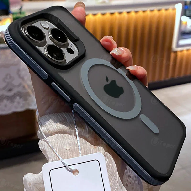 Frosted Bumper Case for iPhone 15/16