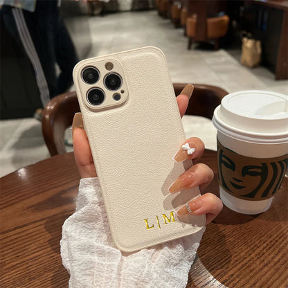 Personalized Leather iPhone Cover 15/16